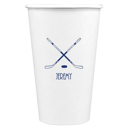 Double Hockey Sticks Paper Coffee Cups
